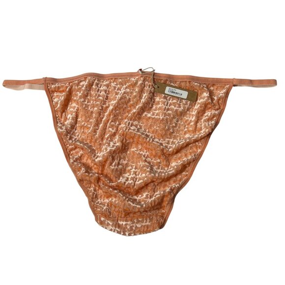 SKIMS Burnout Velvet String Bikini Brief Peach Chestnut 4X + Conditional Bonus - Picture 5 of 11